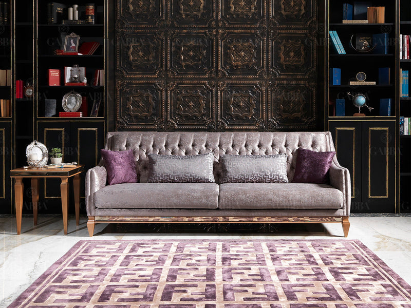 Carmen 87" Wide Tufted Sofa