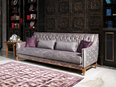 Carmen 87" Wide Tufted Sofa