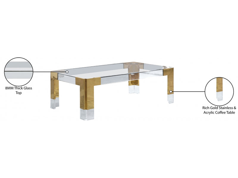 Casper 47" Wide Coffee Table