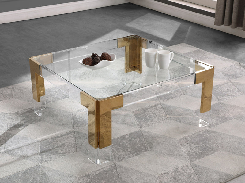Casper 36" Wide Square Coffee Table