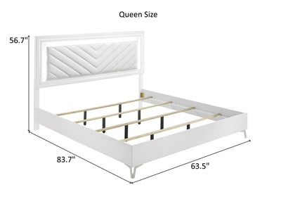 Cassia LED Headboard Platform Bed