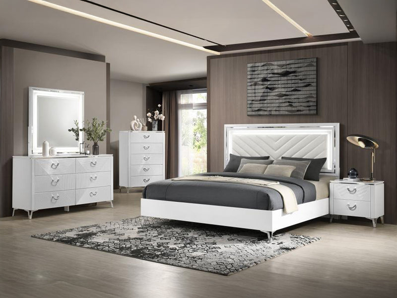 Cassia 63" Wide 6 Drawer Dresser With Mirror