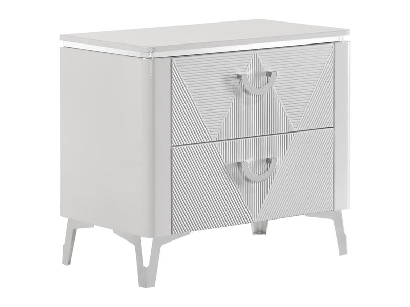 Cassia 23.7" Tall 2 Drawer Nightstand