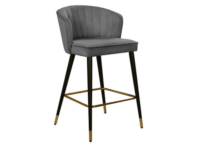 Cassie Velvet Bar Stool (Set of 2)