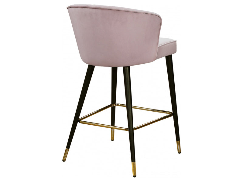 Cassie Velvet Bar Stool (Set of 2)