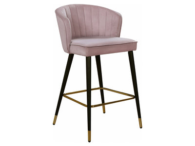 Cassie Velvet Bar Stool (Set of 2)