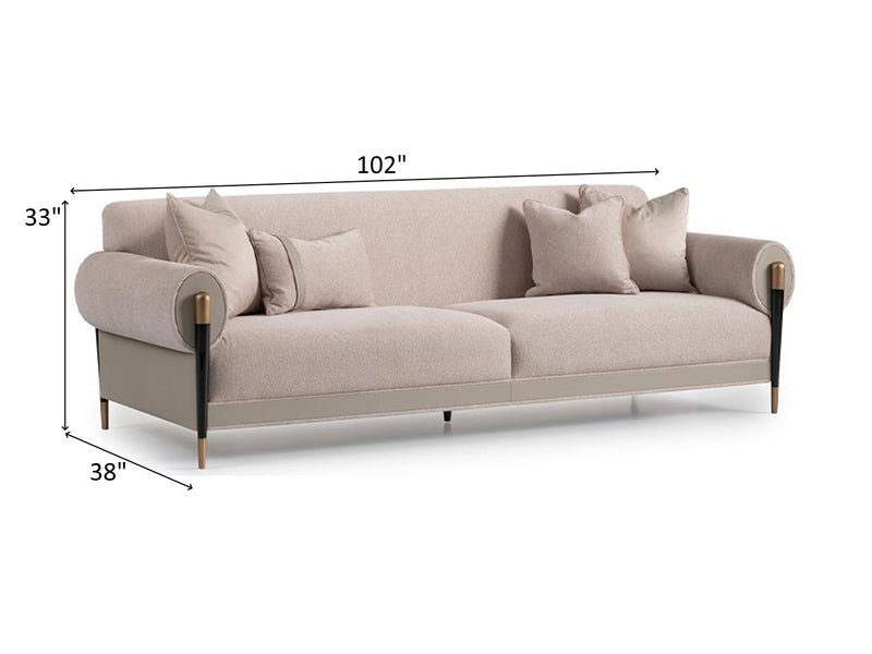 Casto 102" Wide 4 Seater Sofa