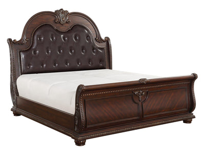 Cavalier Tufted Headboard Platform Bed