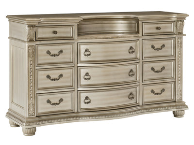 Cavalier 68.5" Wide 11 Drawer Dresser With Mirror