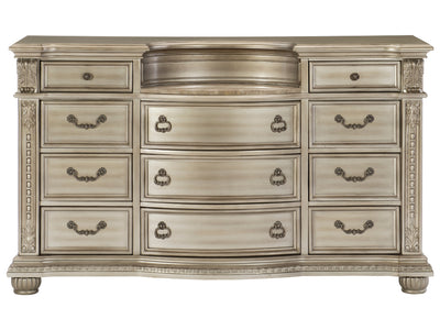 Cavalier 68.5" Wide 11 Drawer Dresser With Mirror