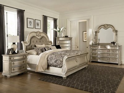 Cavalier Tufted Headboard Platform Bed