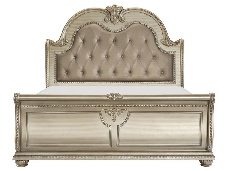 Cavalier Tufted Headboard Platform Bed