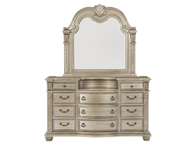 Cavalier 68.5" Wide 11 Drawer Dresser With Mirror