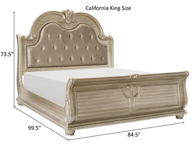 Cavalier Tufted Headboard Platform Bed