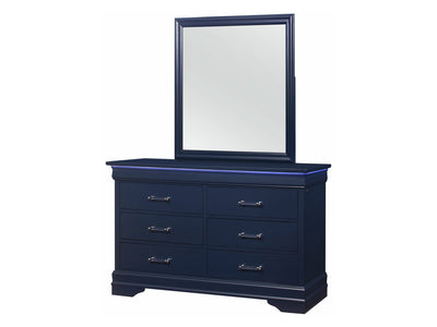 Charlie 59.2" Wide 6 Drawer Dresser With Mirror
