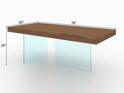 Chestnut 78" Wide Dining Table