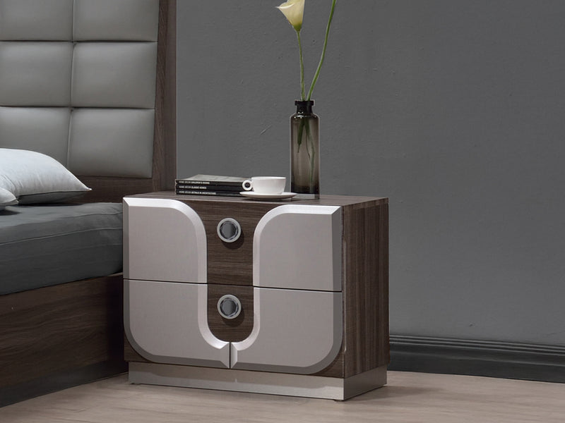 London 20.5" Tall 2 Drawer Nightstand