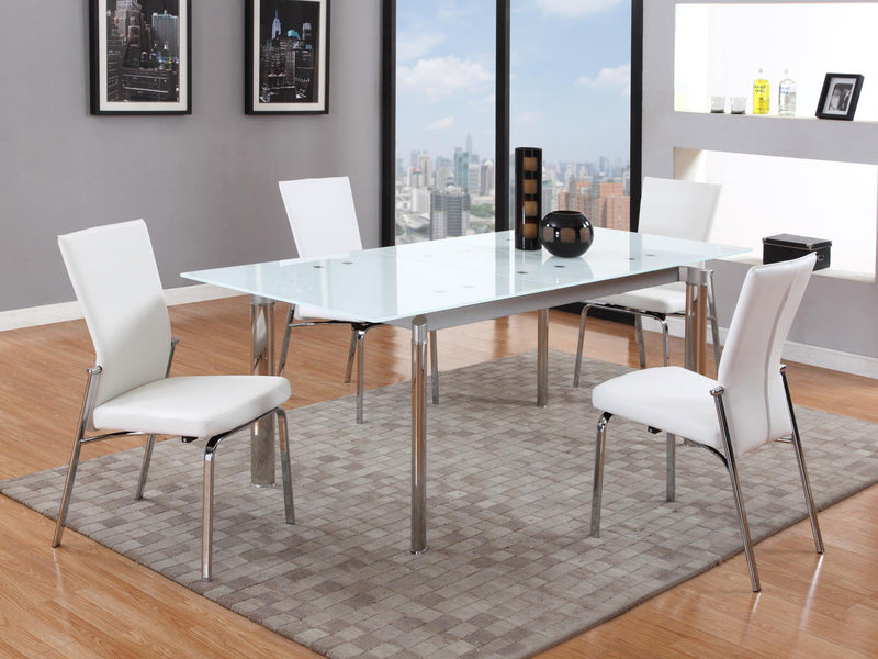 Molly 18.1" Wide Motion-Back Faux Leather Dining Chair (Set of 2)