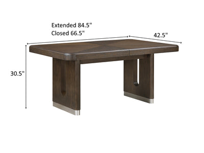 Clara Home 6-8 Person Extendable Dining Room Set