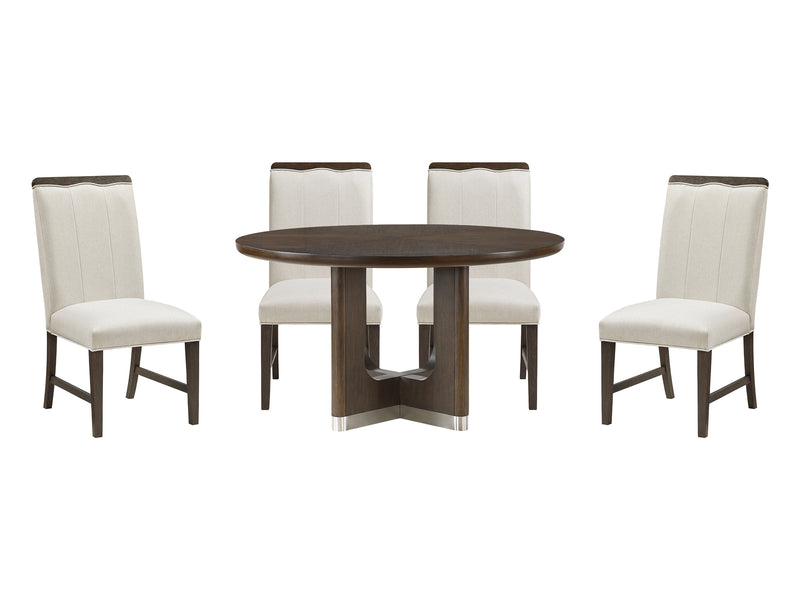 Clara Home 4-6 Person Round Dining Room Set