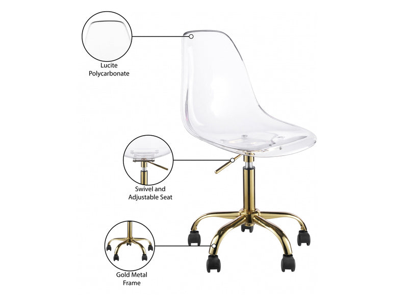 Clarion 19.5" Wide Metal Base Office Chair