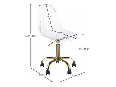 Clarion 19.5" Wide Metal Base Office Chair
