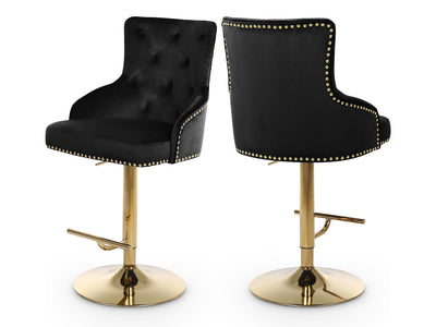 Claude Velvet Bar Stool (Set of 2)