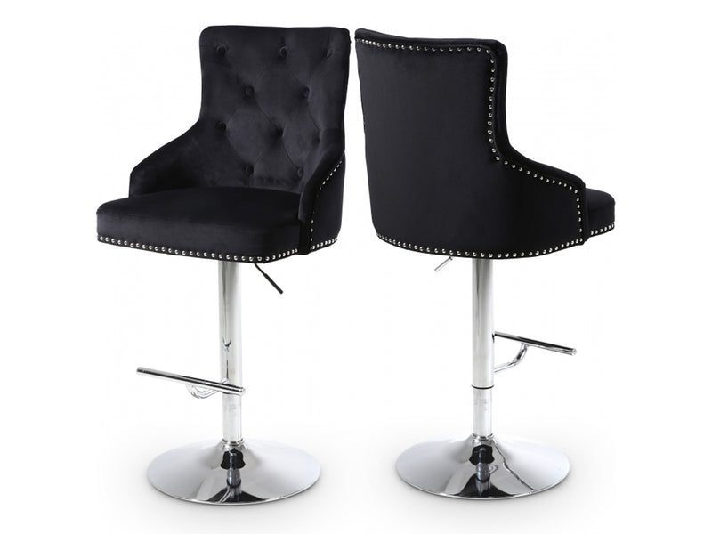 Claude Velvet Bar Stool (Set of 2)