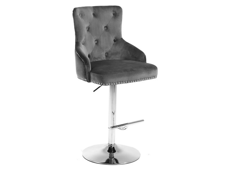 Claude Velvet Bar Stool (Set of 2)