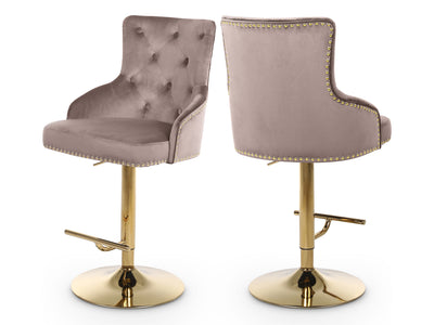 Claude Velvet Bar Stool (Set of 2)