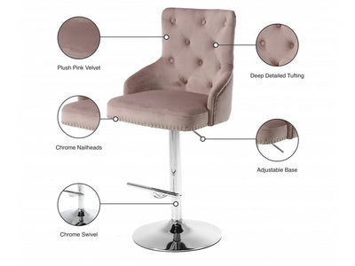 Claude Velvet Bar Stool (Set of 2)