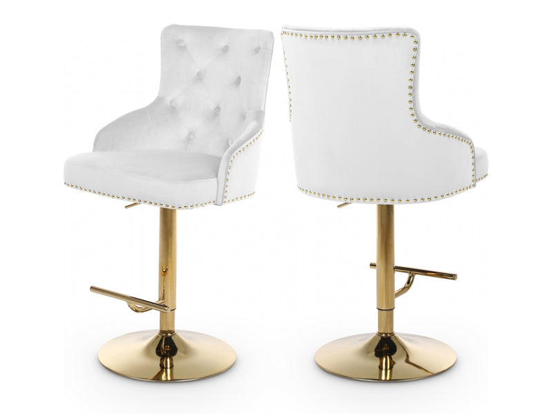 Claude Velvet Bar Stool (Set of 2)