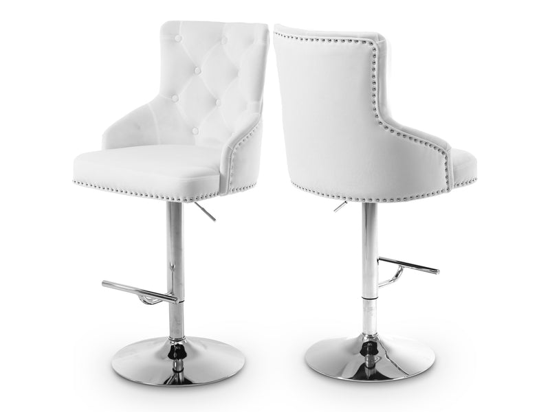 Claude Velvet Bar Stool (Set of 2)