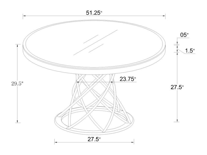 Irene 4 Person Dining Room Set