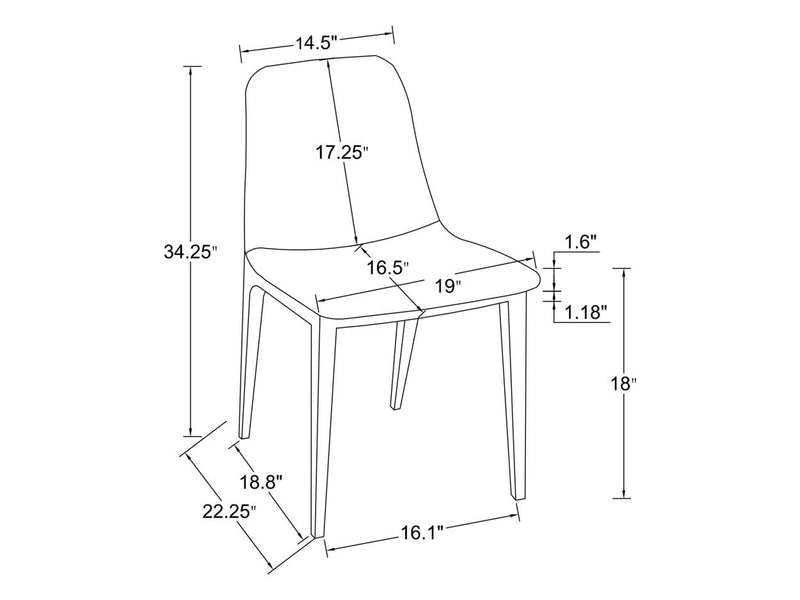 Irene 4 Person Dining Room Set
