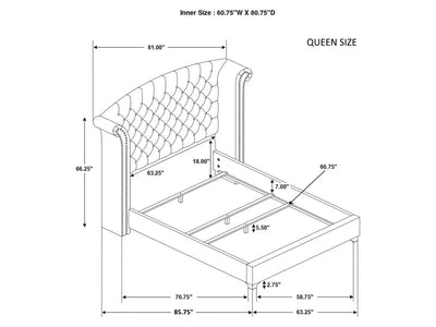 Melody Tufted Platform Bed