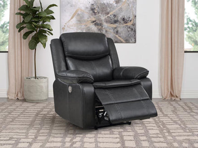 Sycamore 38" Wide Leather Recliner Armchair