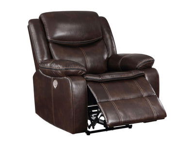 Sycamore 38" Wide Leather Recliner Armchair