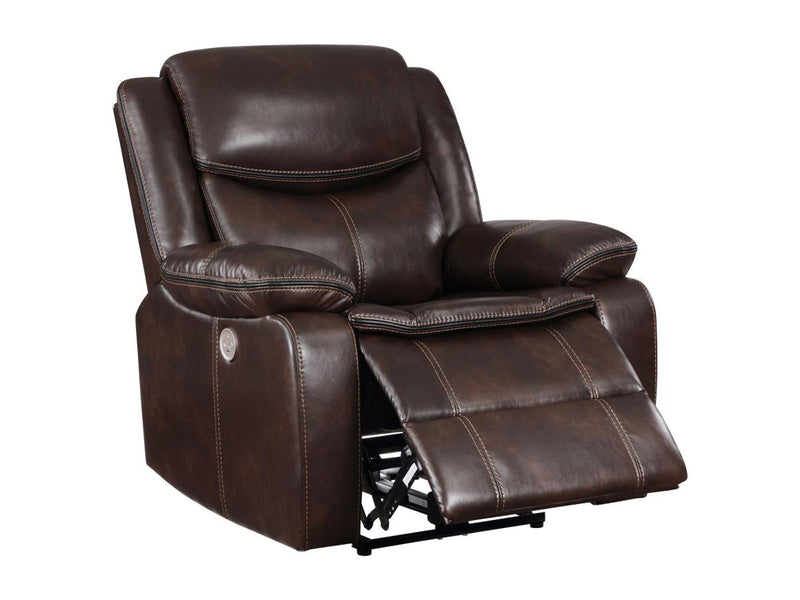 Sycamore 38" Wide Leather Recliner Armchair