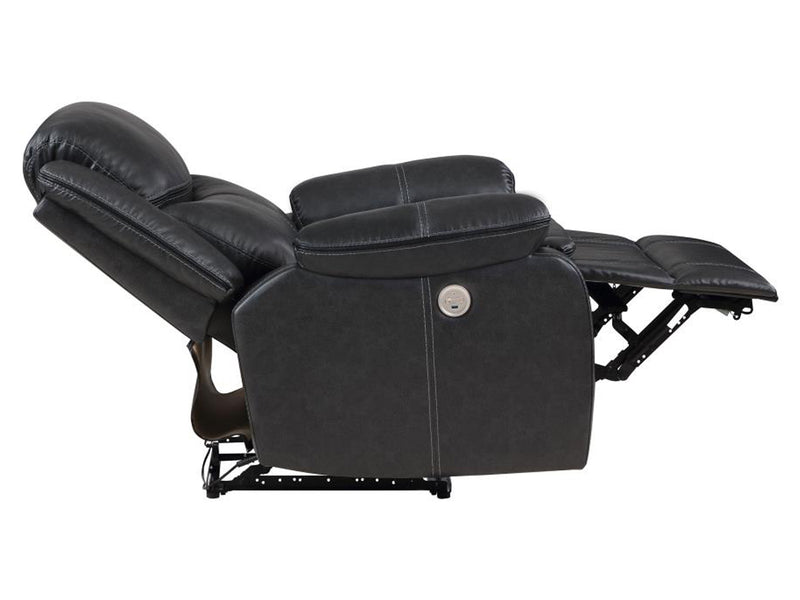 Sycamore 38" Wide Leather Recliner Armchair