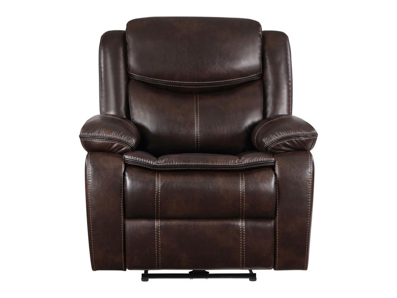 Sycamore 38" Wide Leather Recliner Armchair