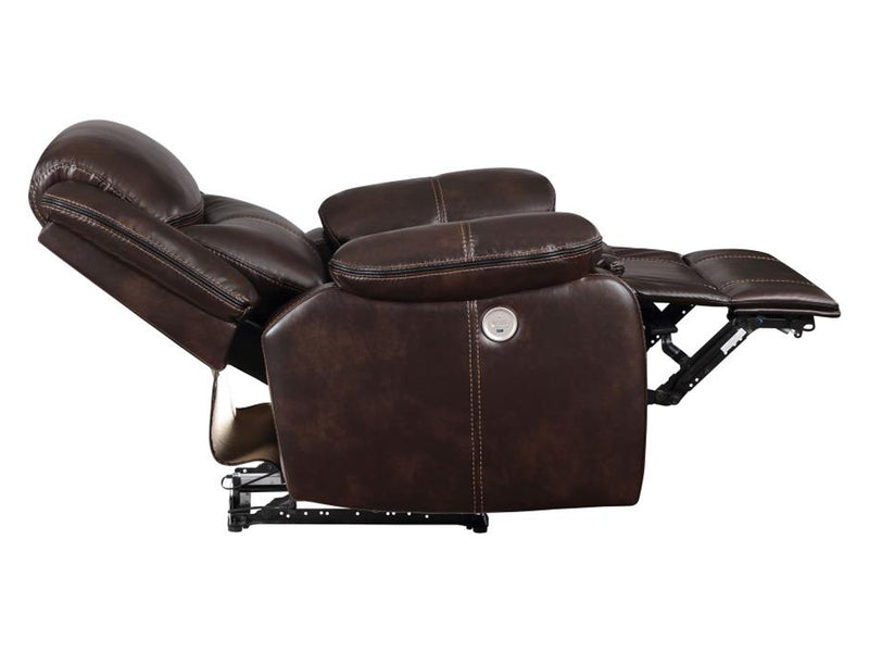 Sycamore 38" Wide Leather Recliner Armchair