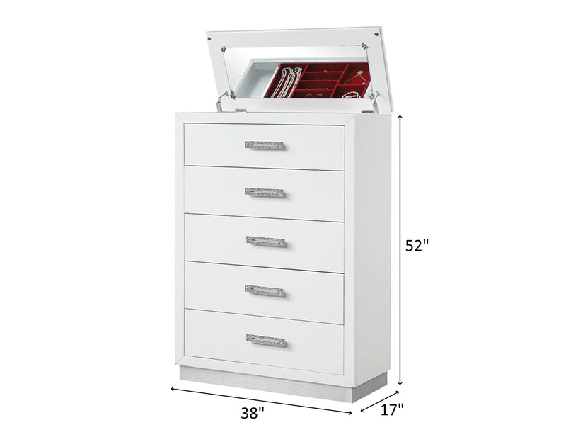 Coco 38" Wide 5 Drawer Chest