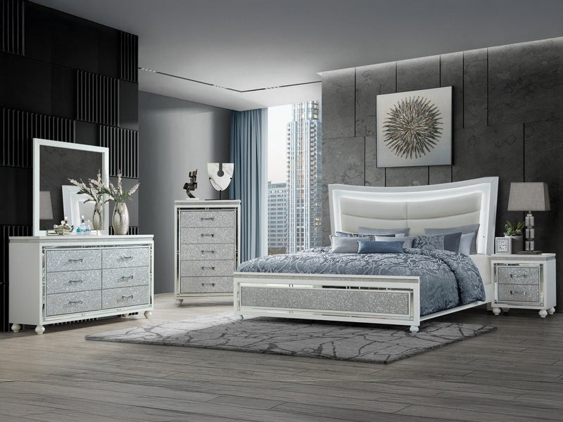 Collete 58.4" Wide 6 Drawer Dresser With Mirror