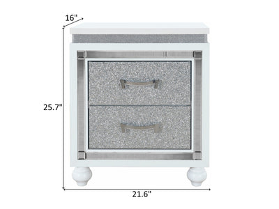 Collete 25.7" Tall 2 Drawer Nightstand