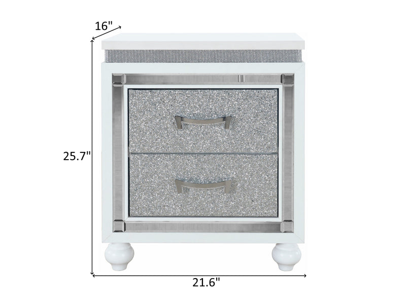 Collete 25.7" Tall 2 Drawer Nightstand