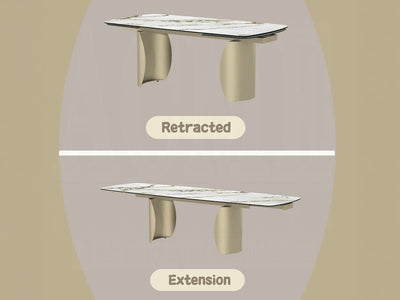 Cora 119" / 79" Wide Extendable Dining Table