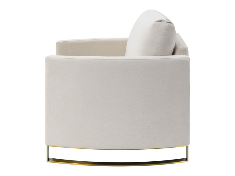 Corliss 38.5" Wide Curved Armchair