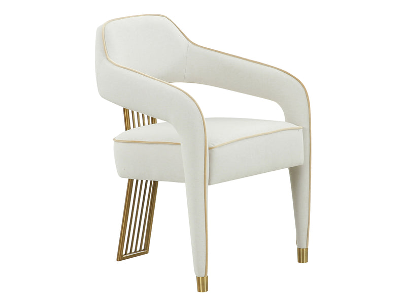 Corralis DC - Iris DT 4 Person Linen Fabric Dining Room Set