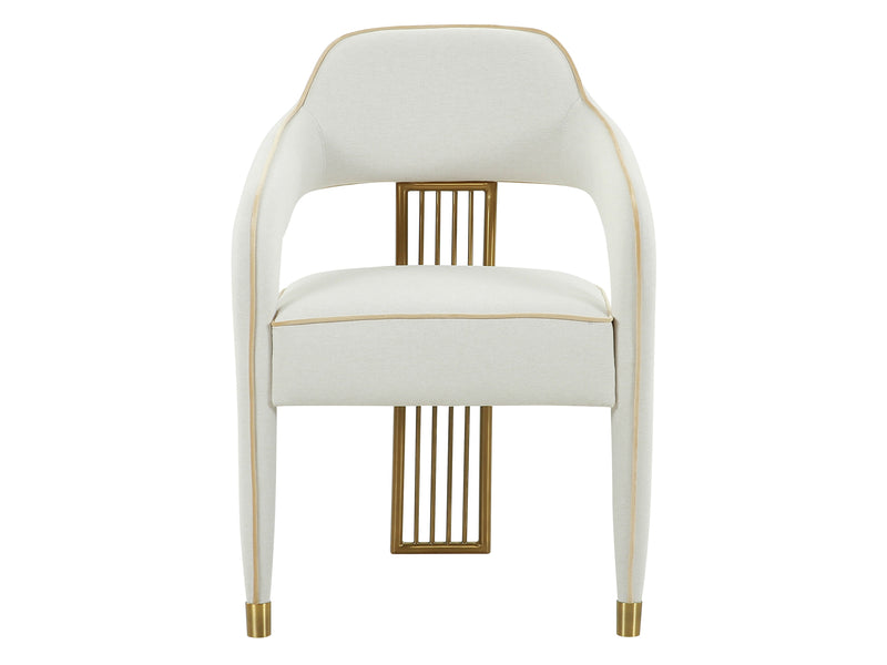 Corralis DC - Iris DT 4 Person Linen Fabric Dining Room Set